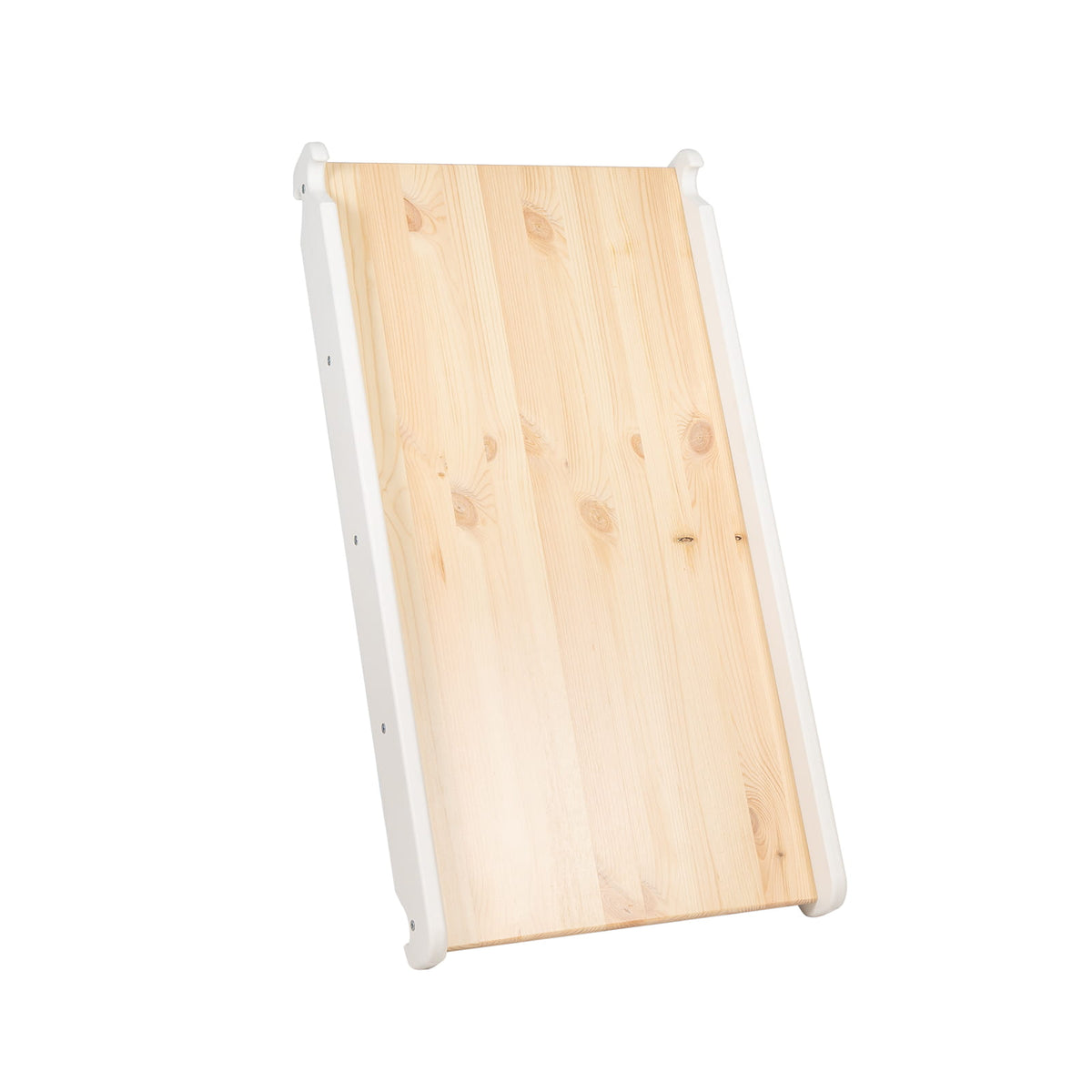 MeowBaby Wooden Climbing Ladder with Slide – White