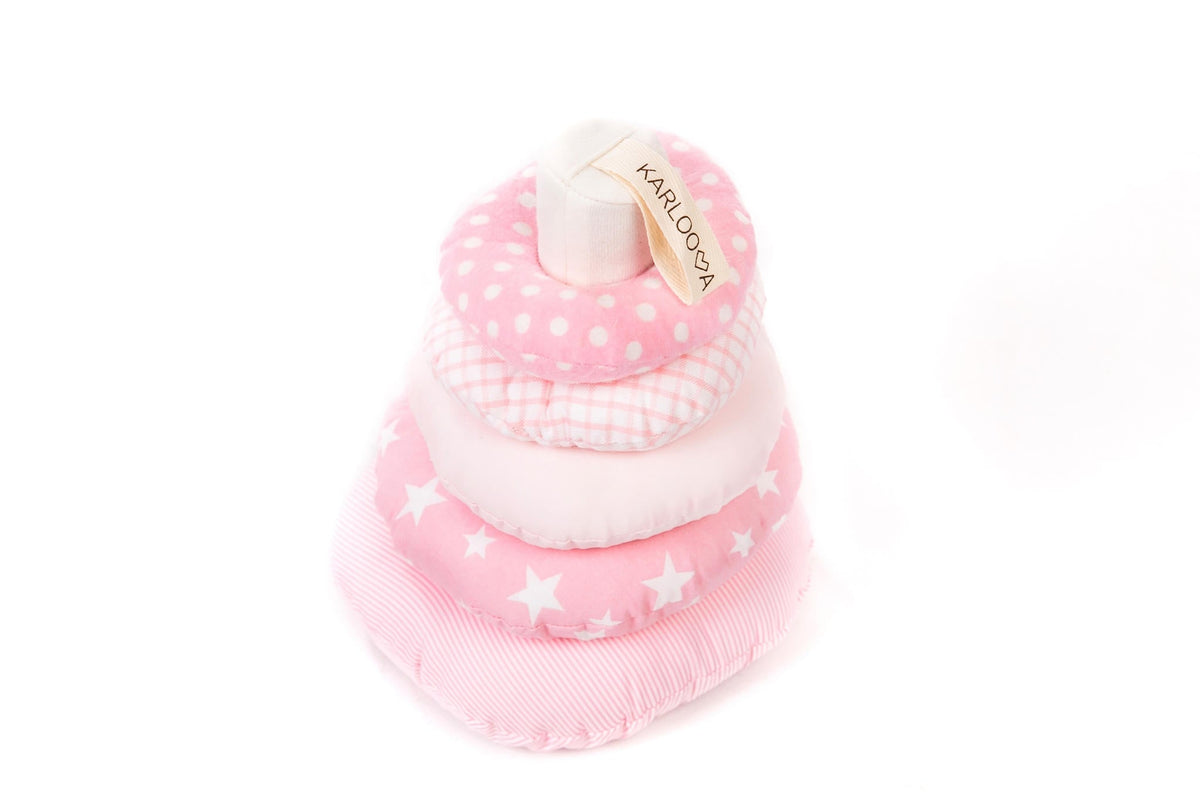 Baby Sensory Tower with Jingle & Crinkle – Blue