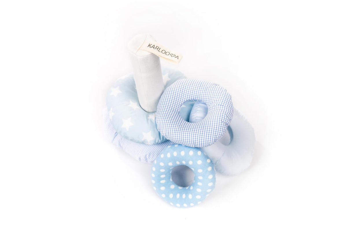 Baby Sensory Tower with Jingle & Crinkle – Blue