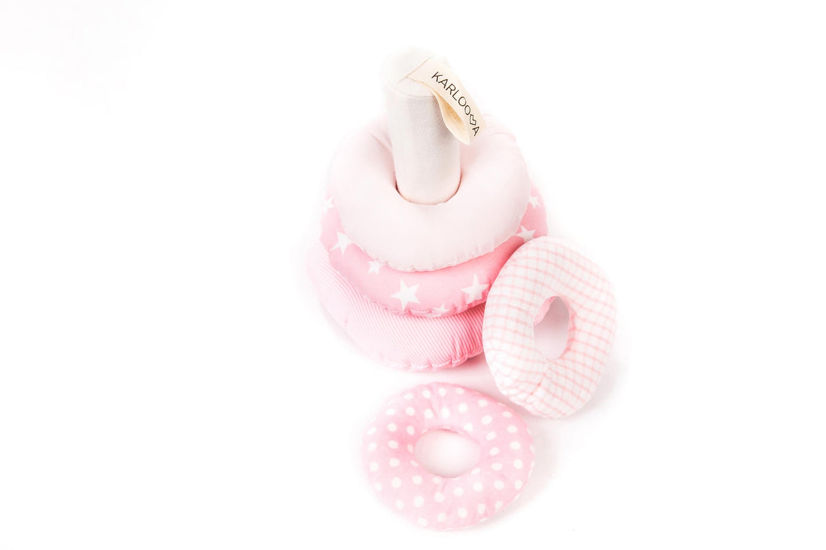 Baby Sensory Tower with Jingle & Crinkle – Blue