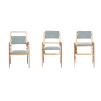 Adjustable Children Montessori Table and Chair Set Luula - Mint Green
