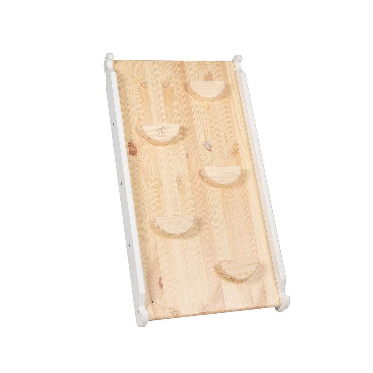 MeowBaby Wooden Climbing Ladder with Slide – White