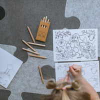 9-piece Felt Puzzle Playmat - Add-on for Climbing Toys