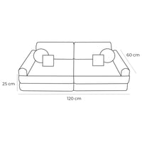 Indoor/Outdoor Outzy Pocket Sofa For Children - Oat Blush Beige