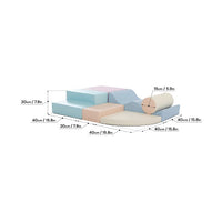 Soft Play 6 Foam Block Set - Light Pastel Explorer