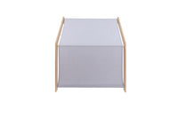 MeowBaby® Natural Wooden House for Kids - Blue Roof